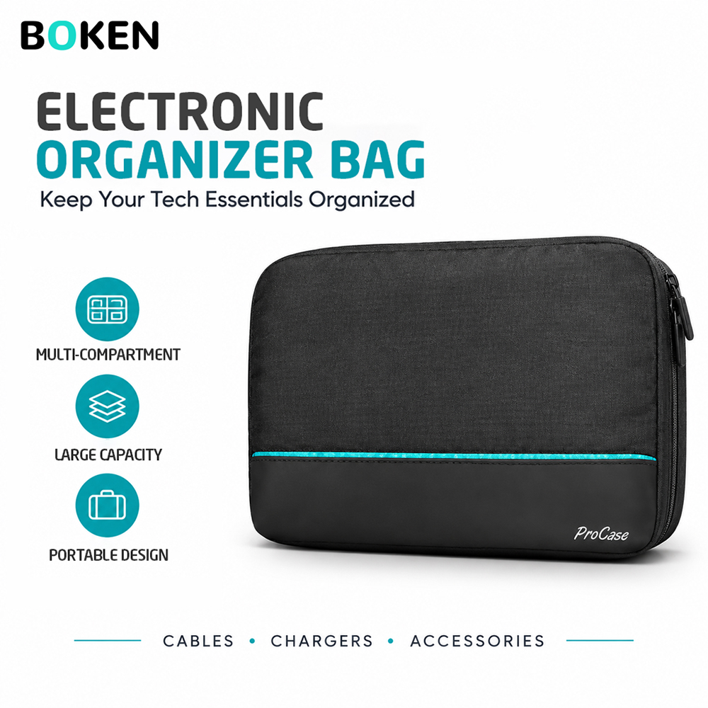 Tech Accessories Storage - Сумка-органайзер для электроники и аксессуаров, портативный