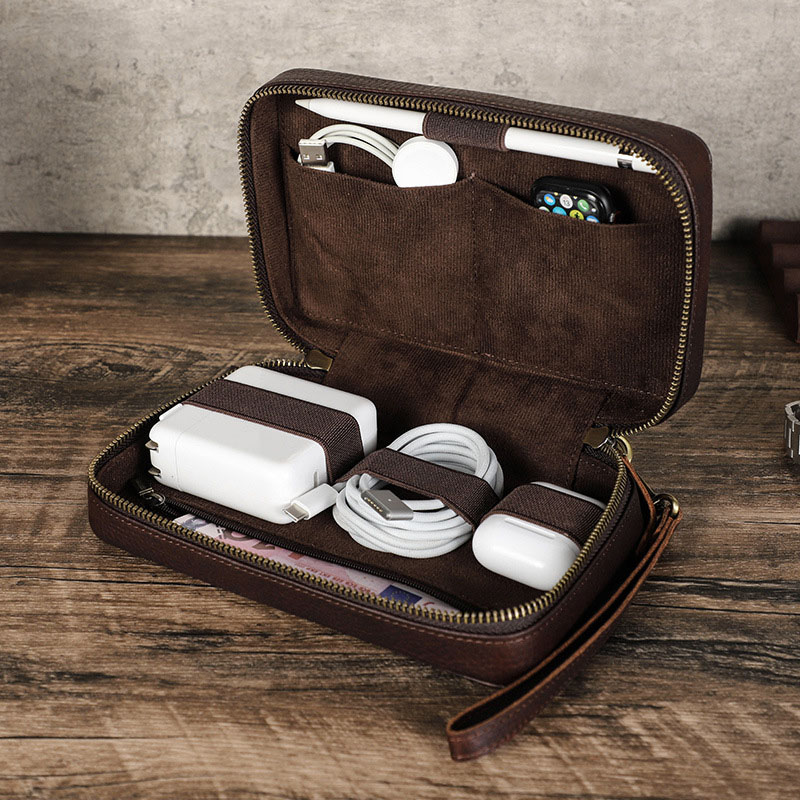 Винтажная коричневая сумка-орг – обзор и цена Tech Accessories Case